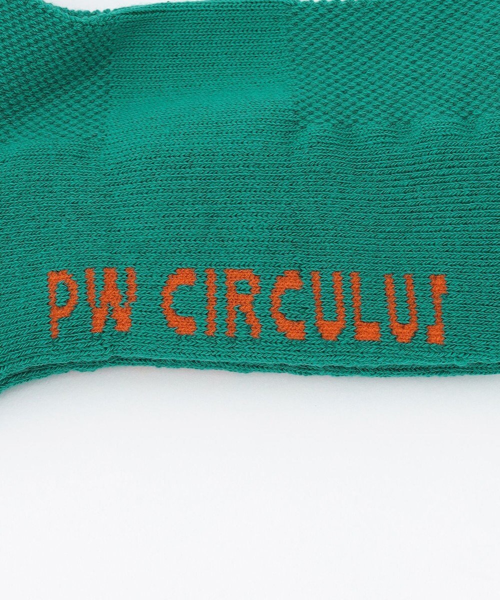 PW CIRCULUS 【MEN】【土踏まずをサポート】ロゴ ショートソックス 