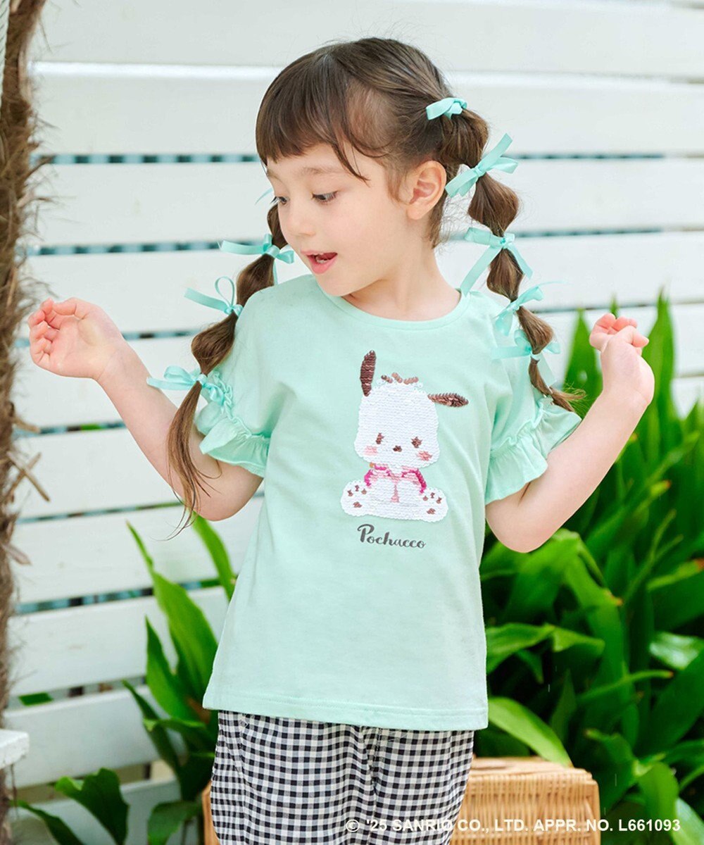 ANY KIDS 【any FAM ×サンリオキャラクターズ】ミラクルスパンコール Tシャツ 