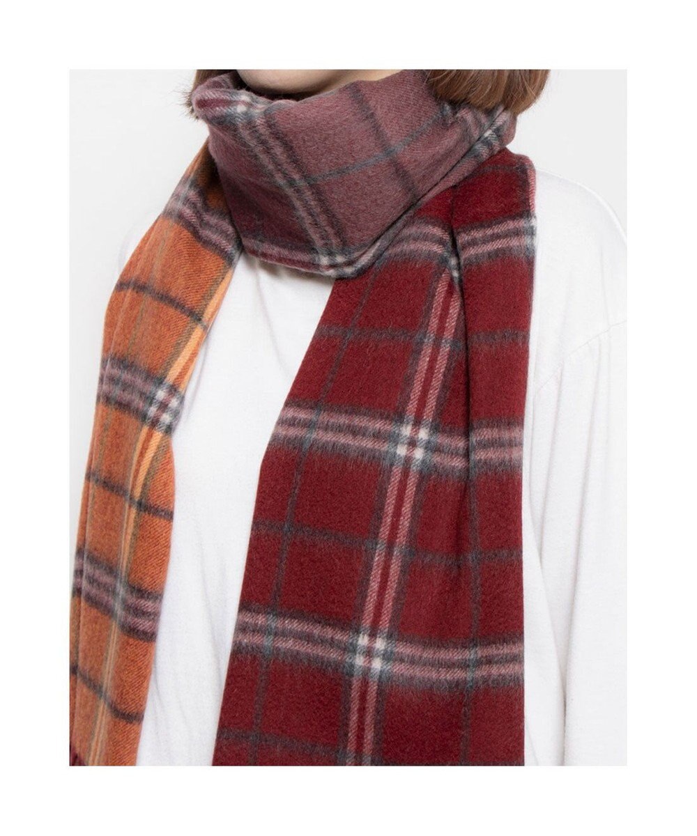 UNBILLION カシュネ cache nez / ウールメニーチェックストール 