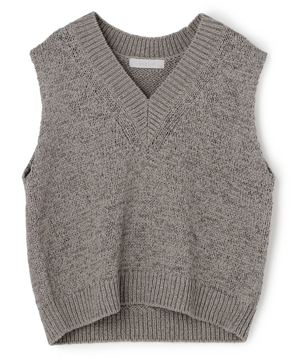 UNFILO テープヤーンニット ベスト 