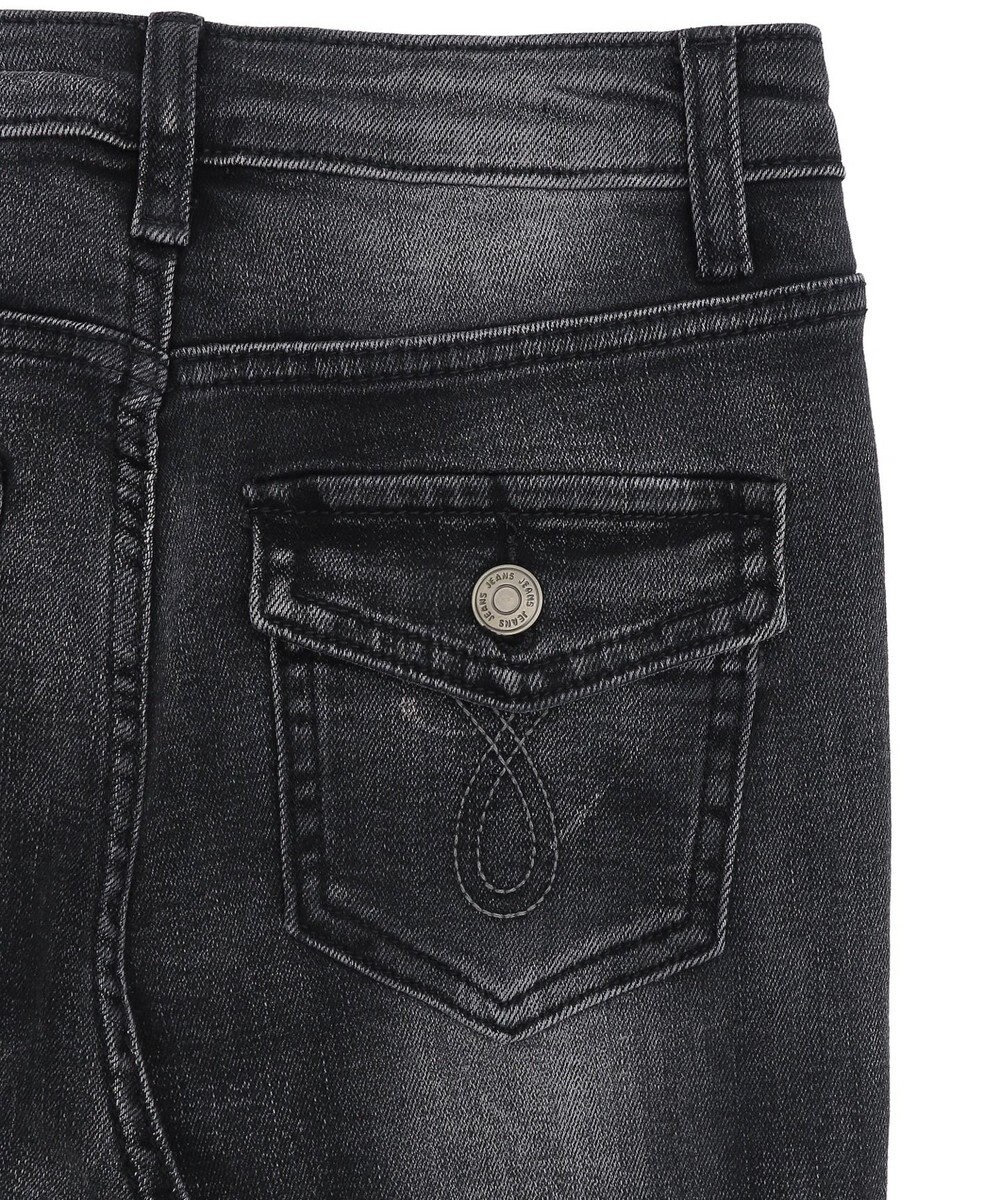 WEGO 【美脚】ダメージフレアデニム 