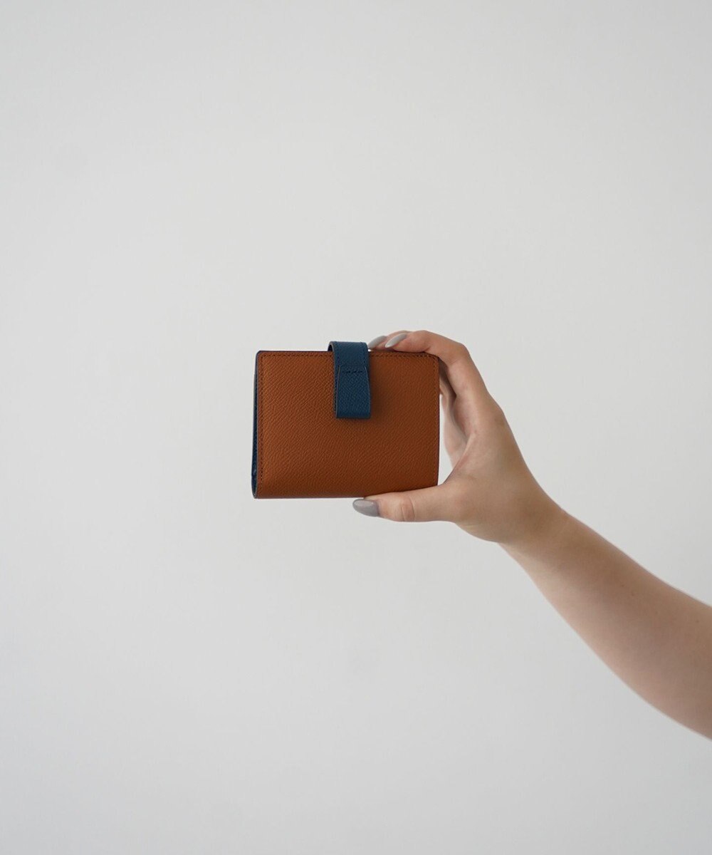 Atelier nuu 日本製 本革 バイカラーnoble 二つ折れウォレット 
