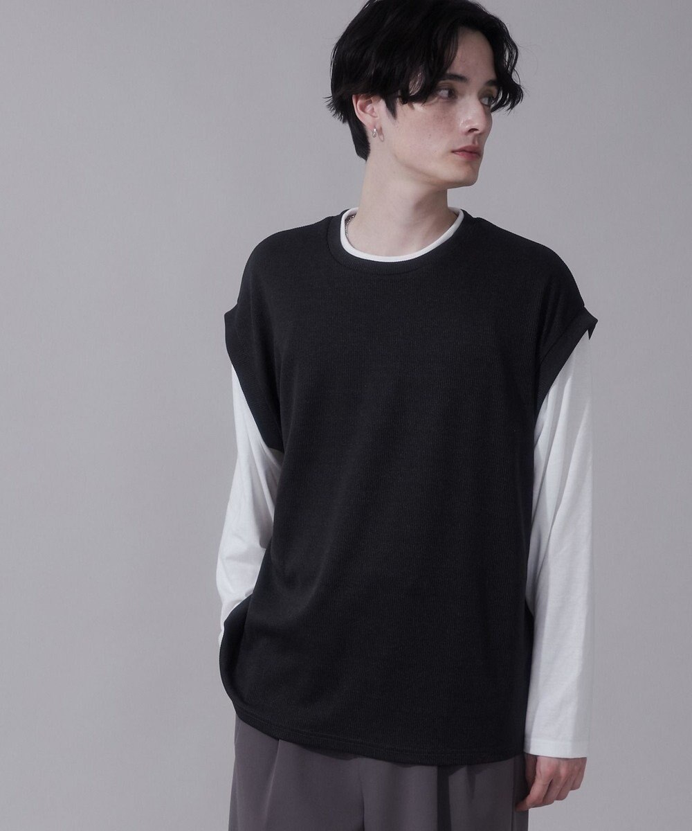 WEGO フェイクレイヤードベストT（LS） 