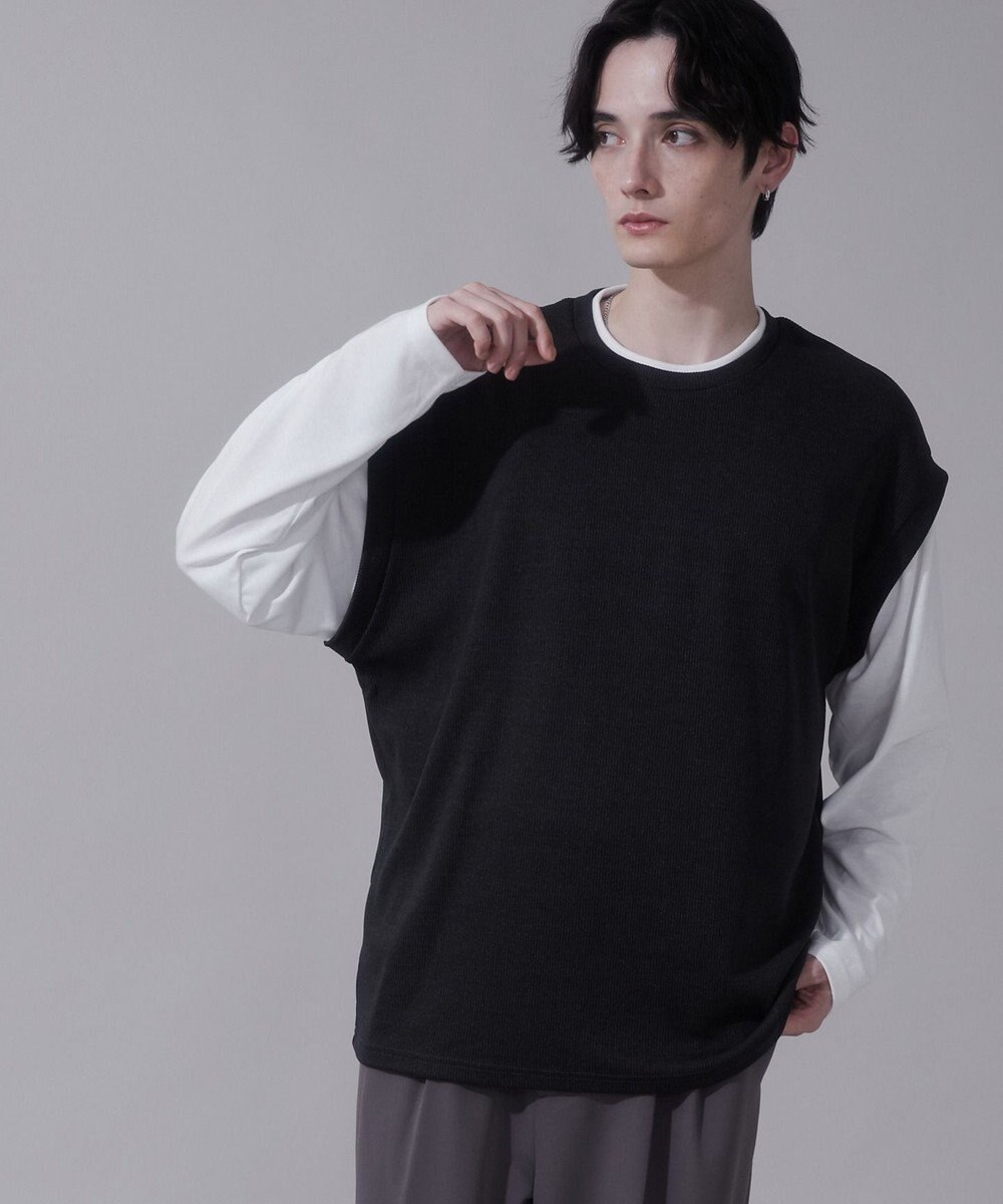 WEGO フェイクレイヤードベストT（LS） 