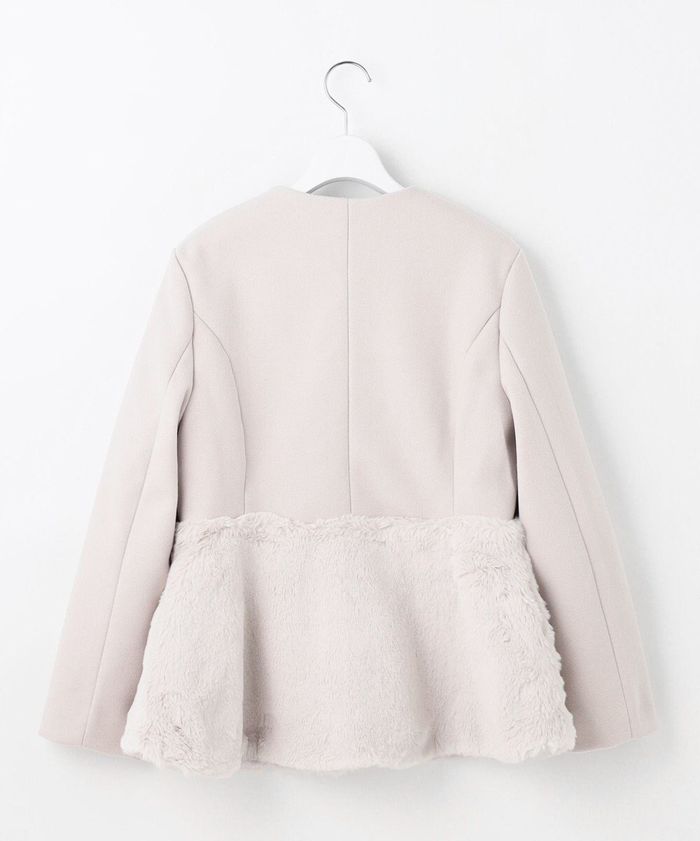 Feroux ペプラムファー ジャケット 