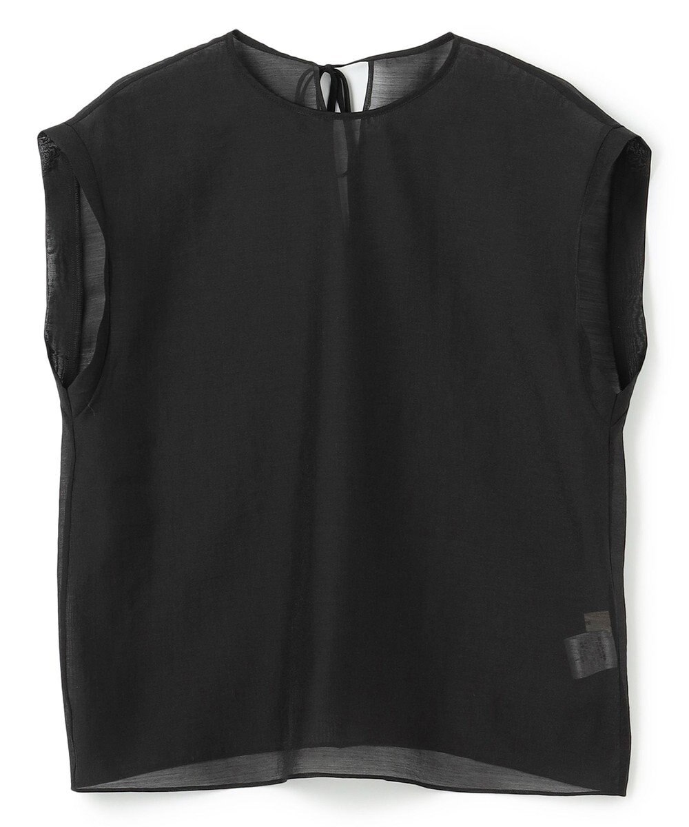 NAVE 【Nave・洗える/シアー素材】シアーリンクル ノースリーブブラウス 