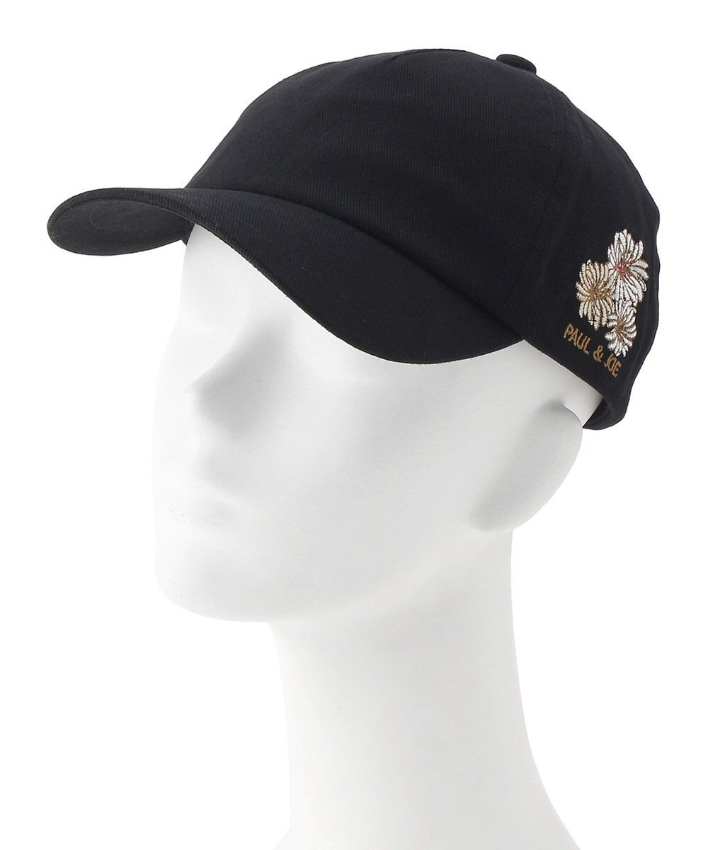 MOONBAT PAUL & JOE ACCESSOIRES 綿100%キャップ クリザンテーム刺繍 