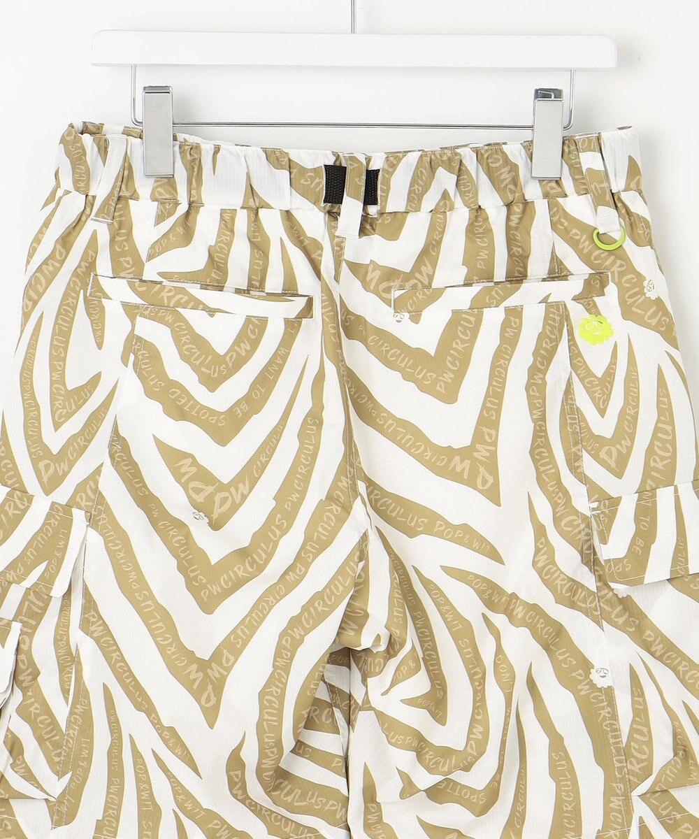 PW CIRCULUS 【高通気 / 軽撥水 / 軽量のDotAir 使用】【MEN】ゼブラ柄ベルテッドショーツ 