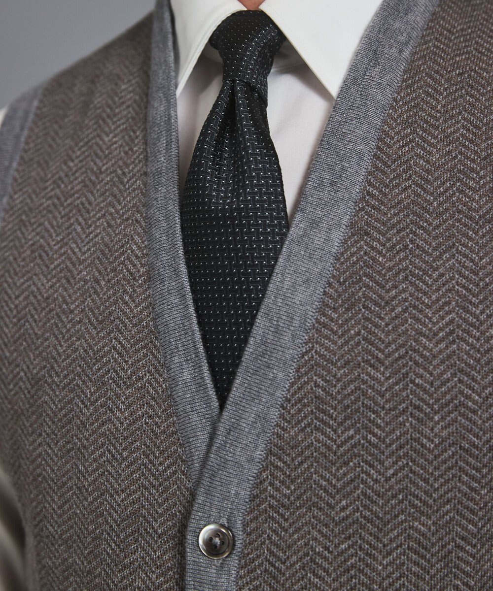 GOTAIRIKU 体温調整に【洗える/チクチクしにくい/ピリングしにくい】イタリア糸 ハイゲージ ベスト_WOOL100% 