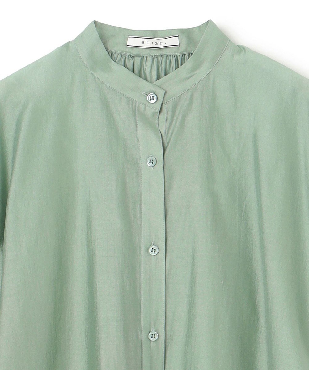 BEIGE， 【洗える】AMARYLLIS / シアーパフオーバーサイズブラウス 