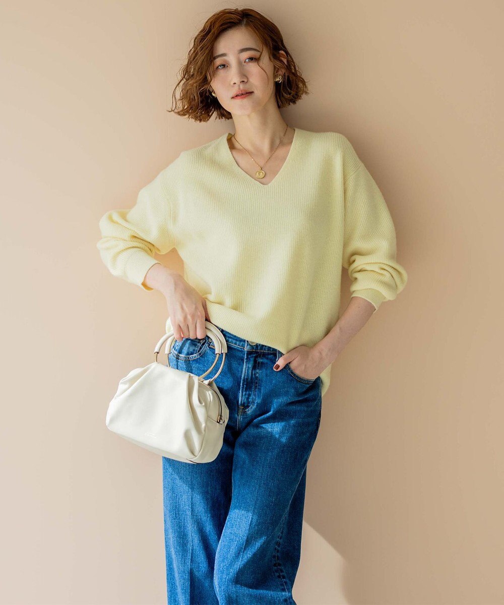 23区 メタルハンドル ショルダー バッグ 