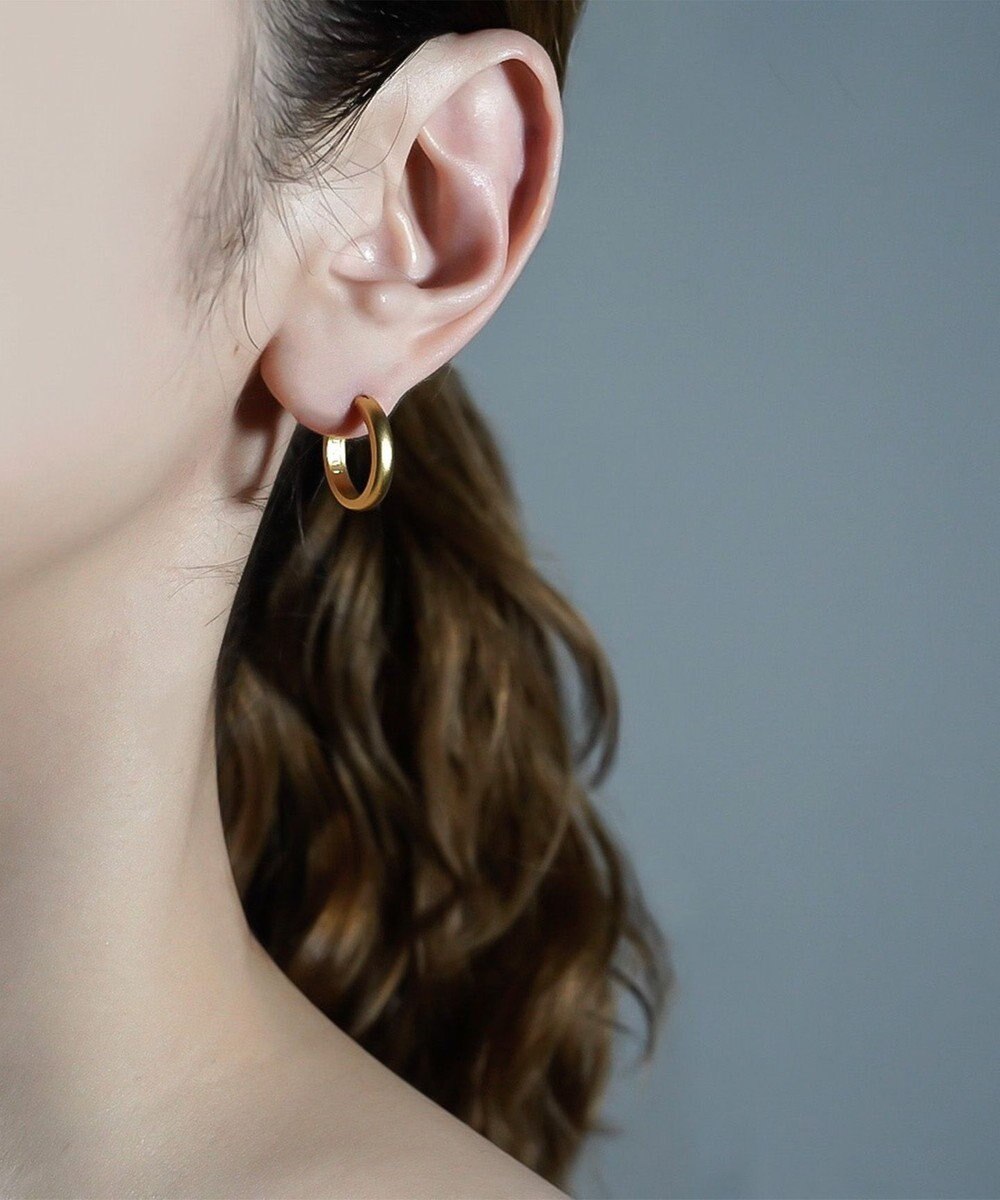 susui 【doughnut】フープピアス M (YGMAT)_片耳 