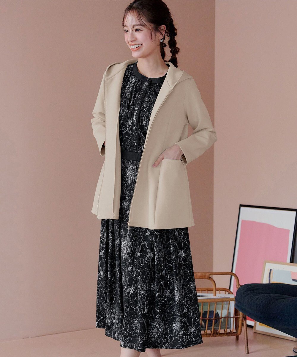 Tiaclasse ソフトダンボールバックフレアフーディー 