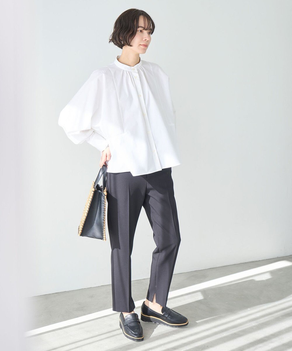 UNFILO ハイウエストテーパードパンツ 