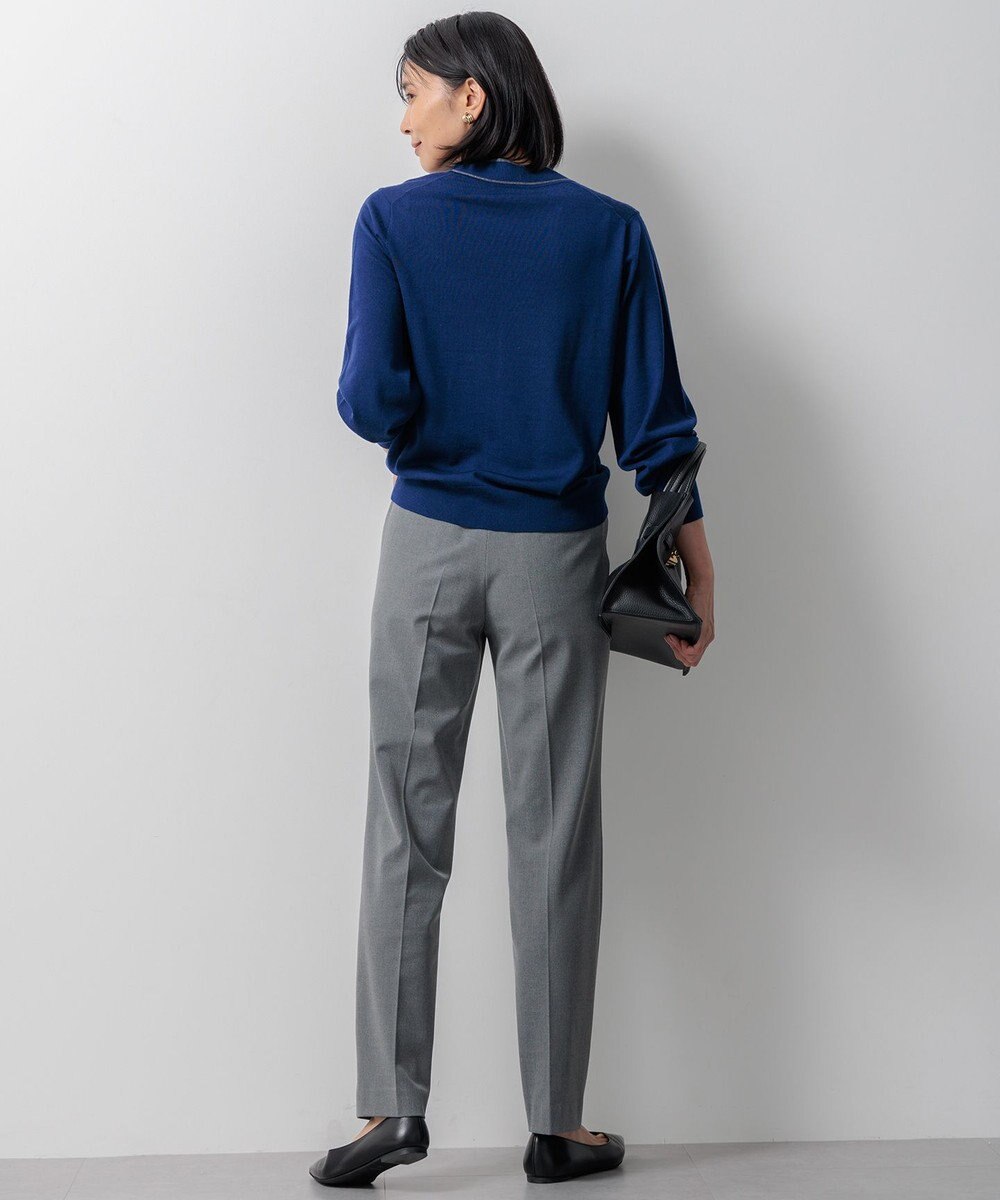 23区 S 【洗える】ウーステッドウール ボウタイ ニット 