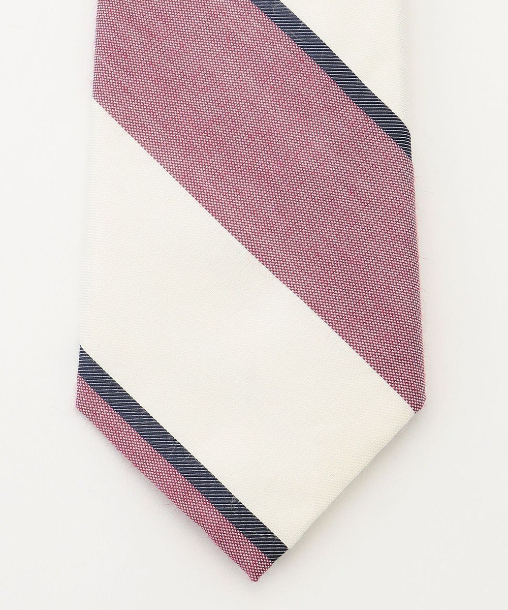 J.PRESS MEN 【LINEN MIX COLLECTION】 レジメンタル ネクタイ 