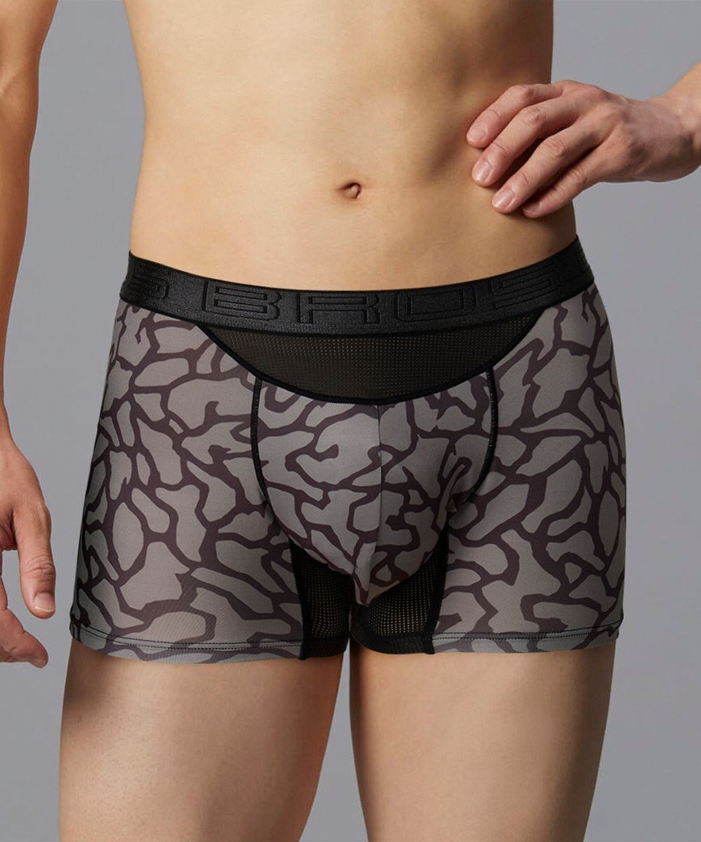 WACOAL MEN ボクサーパンツ 風が通ってムレ軽減。 ダブルエアスルータイプ 吸汗速乾 前閉じ GT3910 /ブロス バイ ワコールメン 