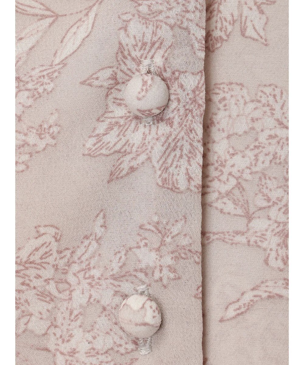 earth music&ecology 花柄ラッフルブラウス 