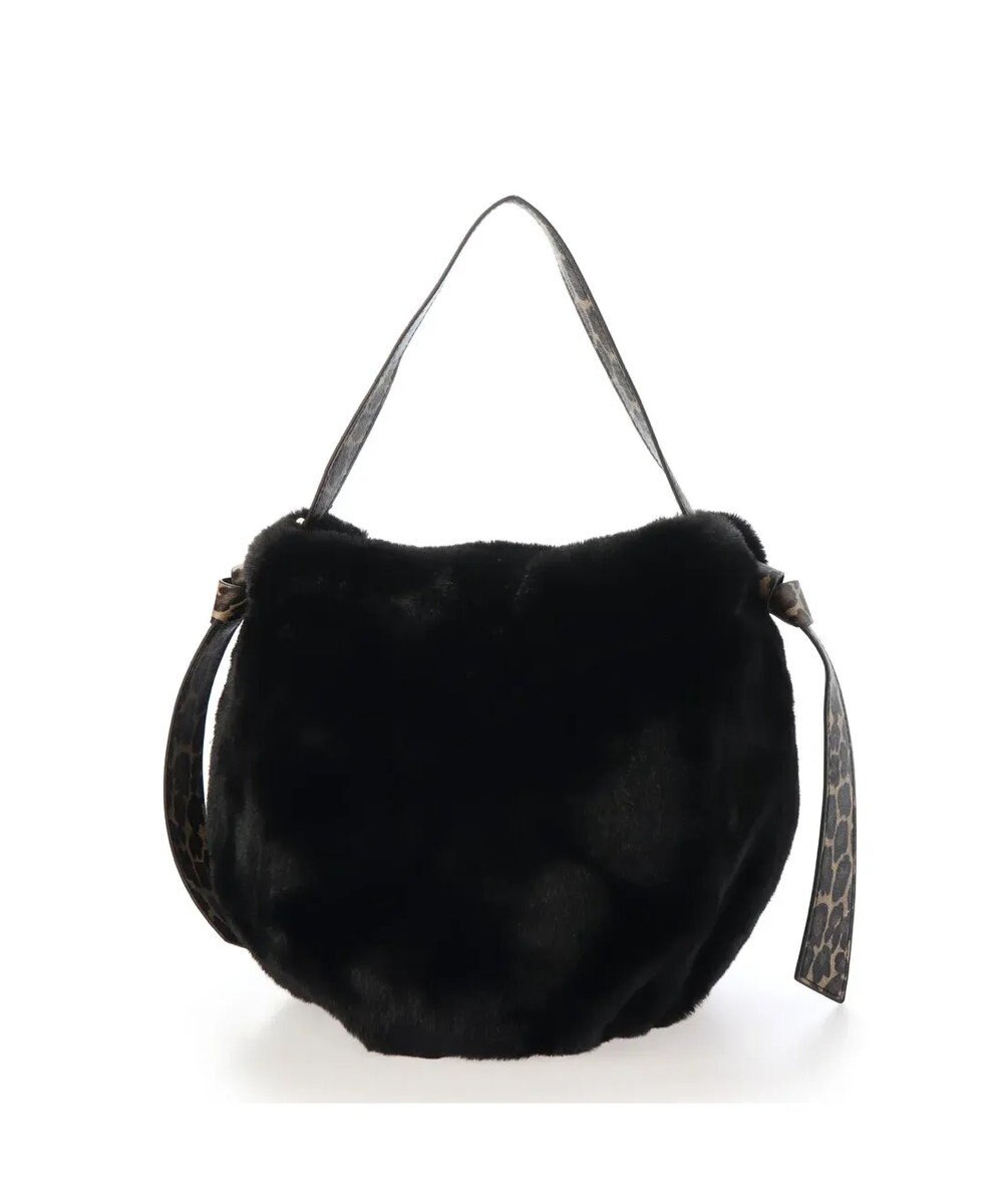 UNBILLION cachecache サイドリボンエコファー2wayショルダーバッグ 