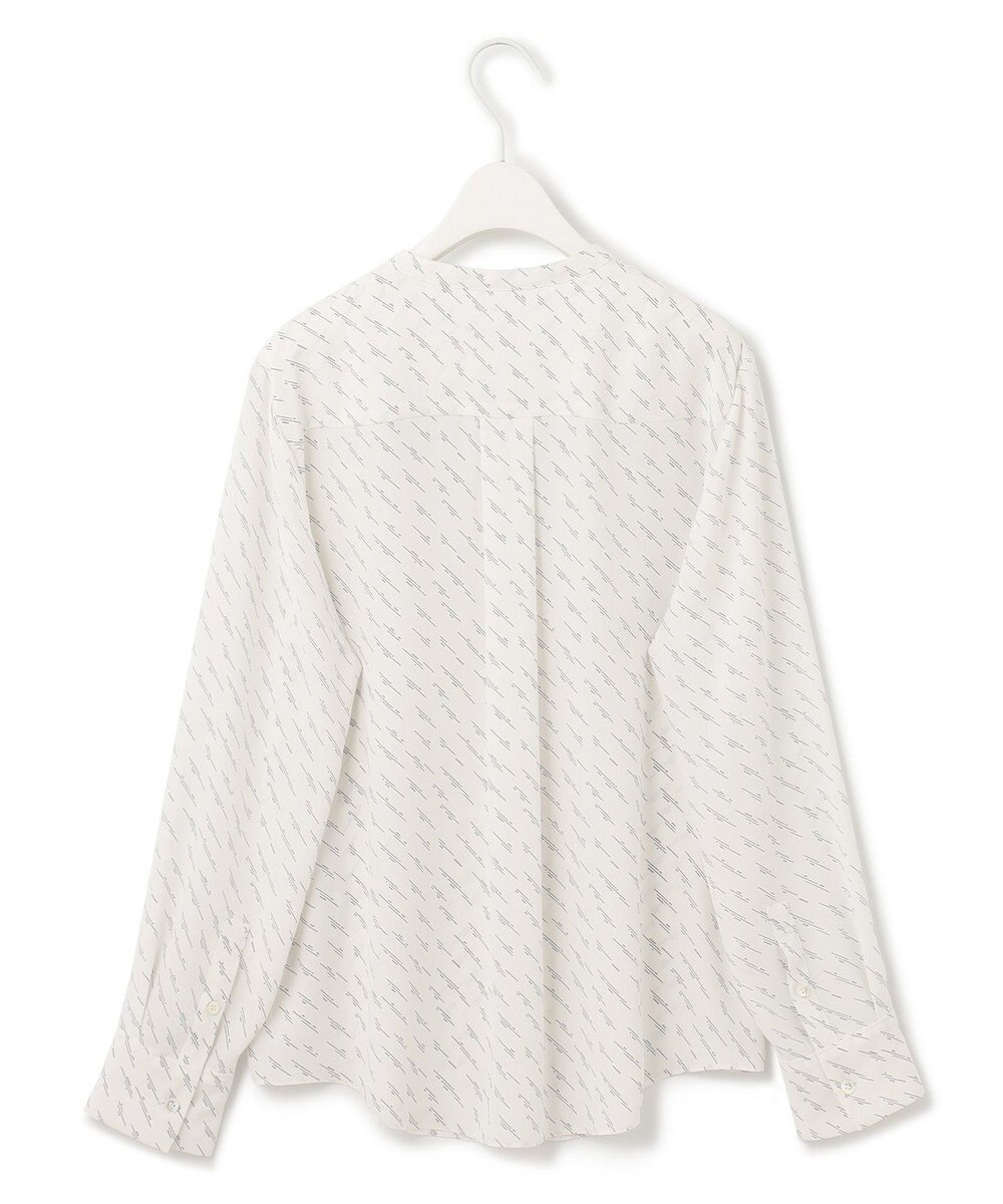 ICB 【洗える・UVケア】BackSatinAmunzen キーネックブラウス 