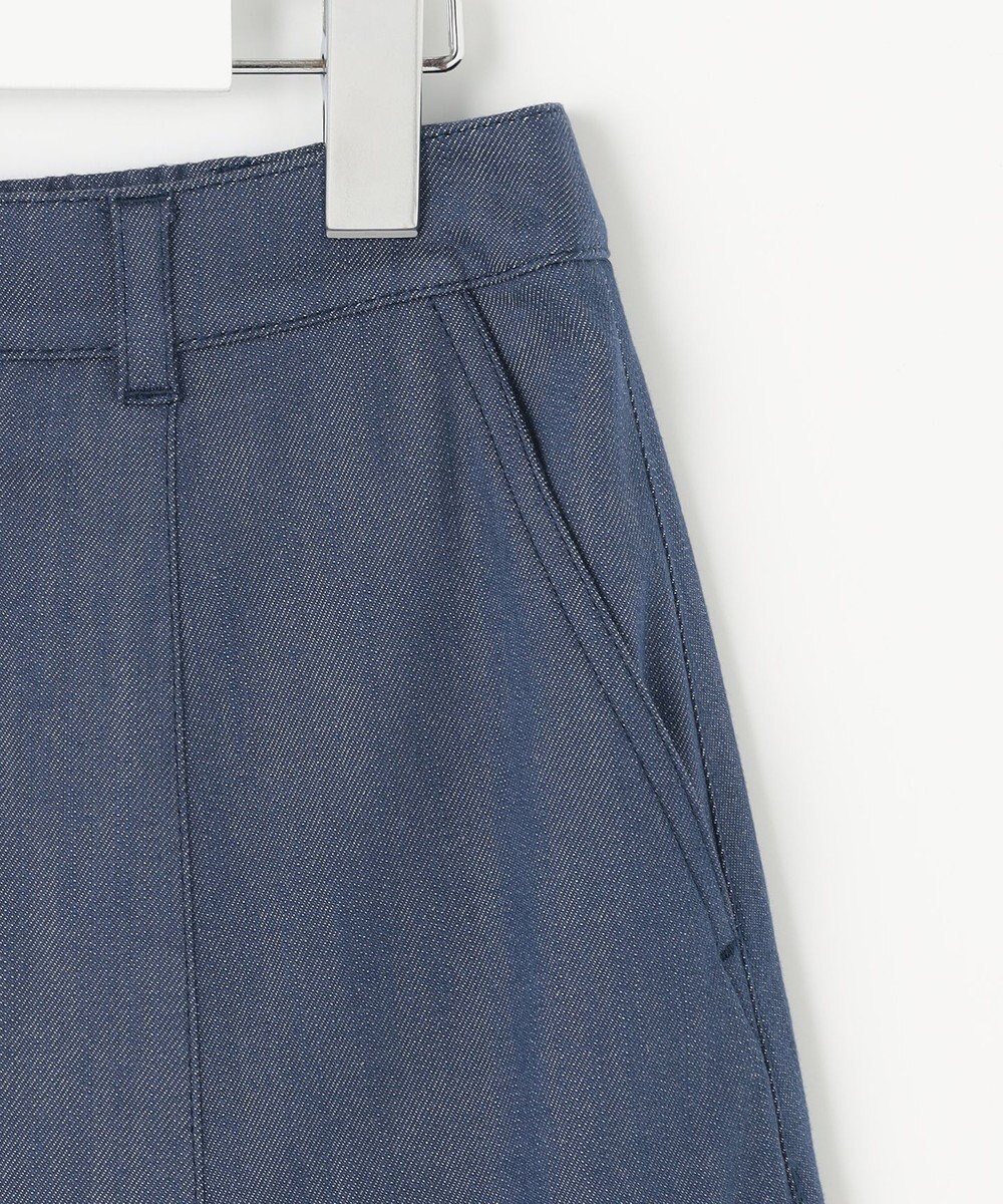 J.PRESS LADIES 【洗える】セルロースシャンブレー フレアー スカート 