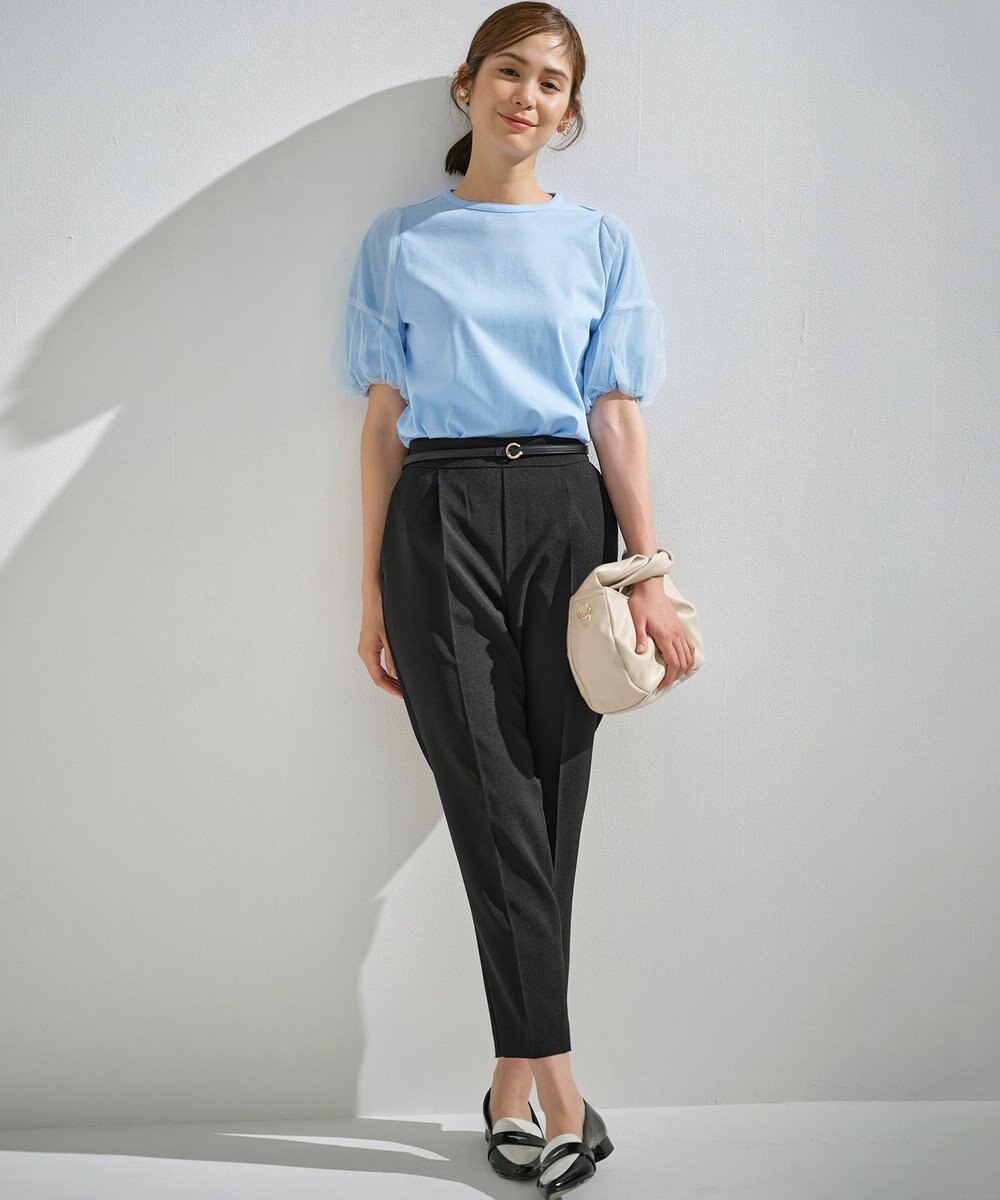 組曲 【人気につき新色追加！】チュールスリーブ カットソー 