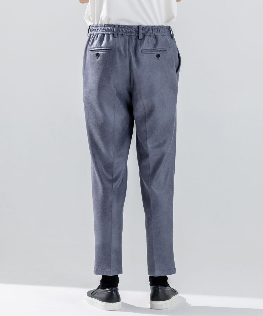 JOSEPH HOMME 新素材【ストレッチ/光沢感】レザーライクジャージードロスト付きテーパードパンツ / PEGG CONVERTIBLE 