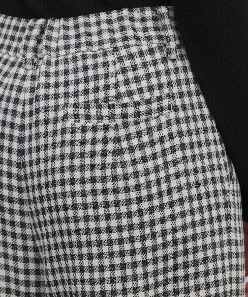 GRACE CONTINENTAL ロールアップギンガムパンツ 