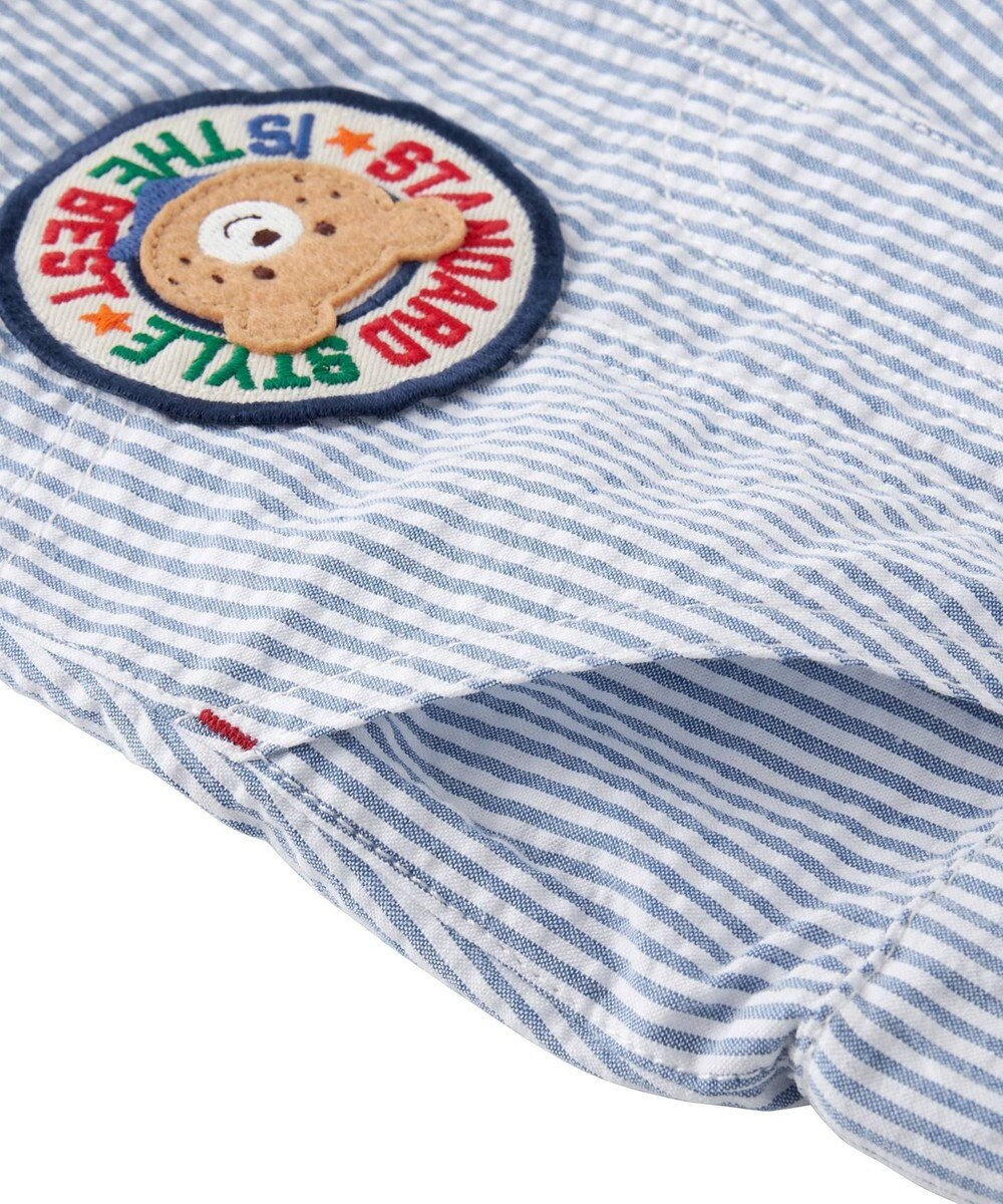 MIKI HOUSE HOT BISCUITS 【80-120cm】 ワッペン 6分丈 ハーフパンツ 