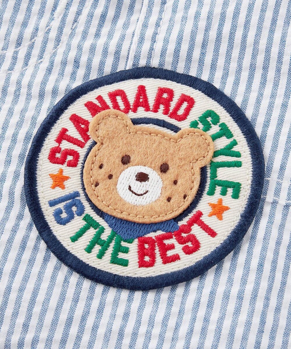 MIKI HOUSE HOT BISCUITS 【80-120cm】 ワッペン 6分丈 ハーフパンツ 