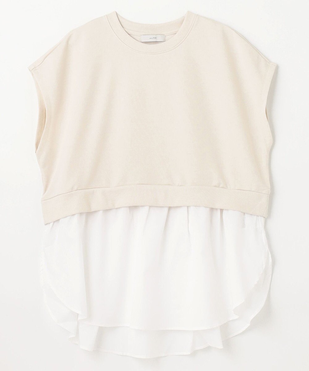 ANY 裏毛レイヤード風トップス 