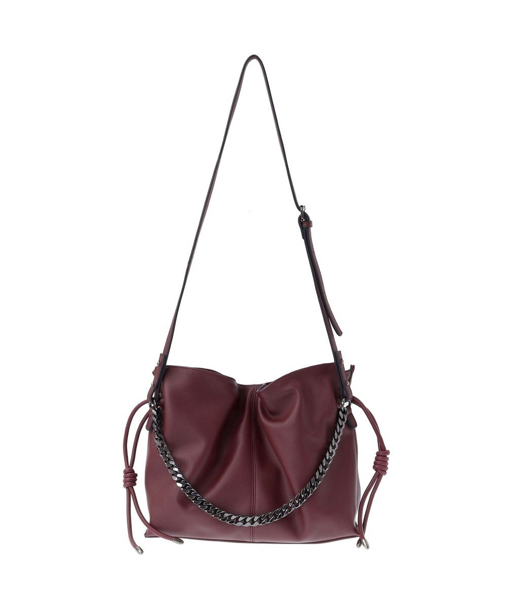 YECCA VECCA 【CLASSY.掲載】2wayチェーンギャザーバッグ 