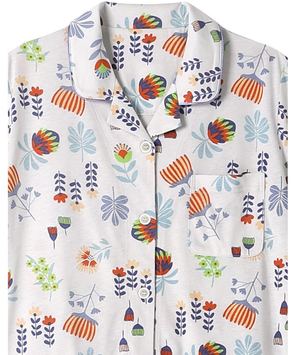 Wing ウイングスリープ パジャマ 5分袖 長ズボン 綿レーヨン天竺素材 レディース EP8024 ウイング／ワコール 