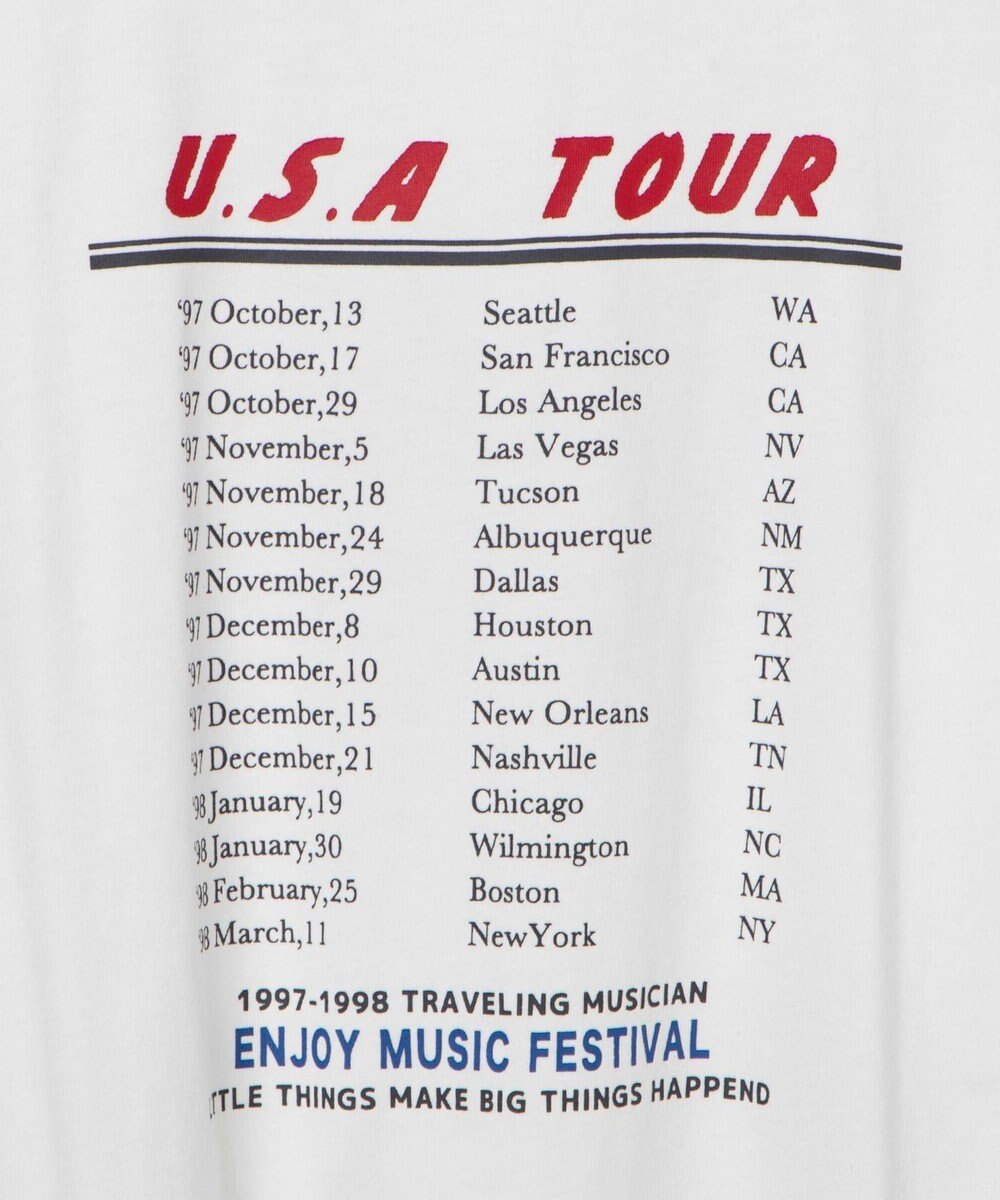 WEGO ヴィンテージライクグラフィックTシャツ 