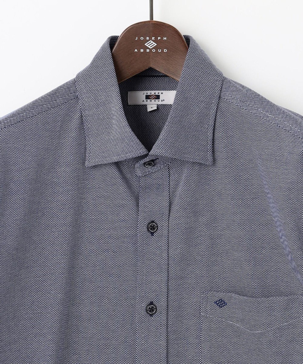 JOSEPH ABBOUD 【ジャージーシャツで快適な着心地】コンパクトジャージー バーズアイ シャツ 