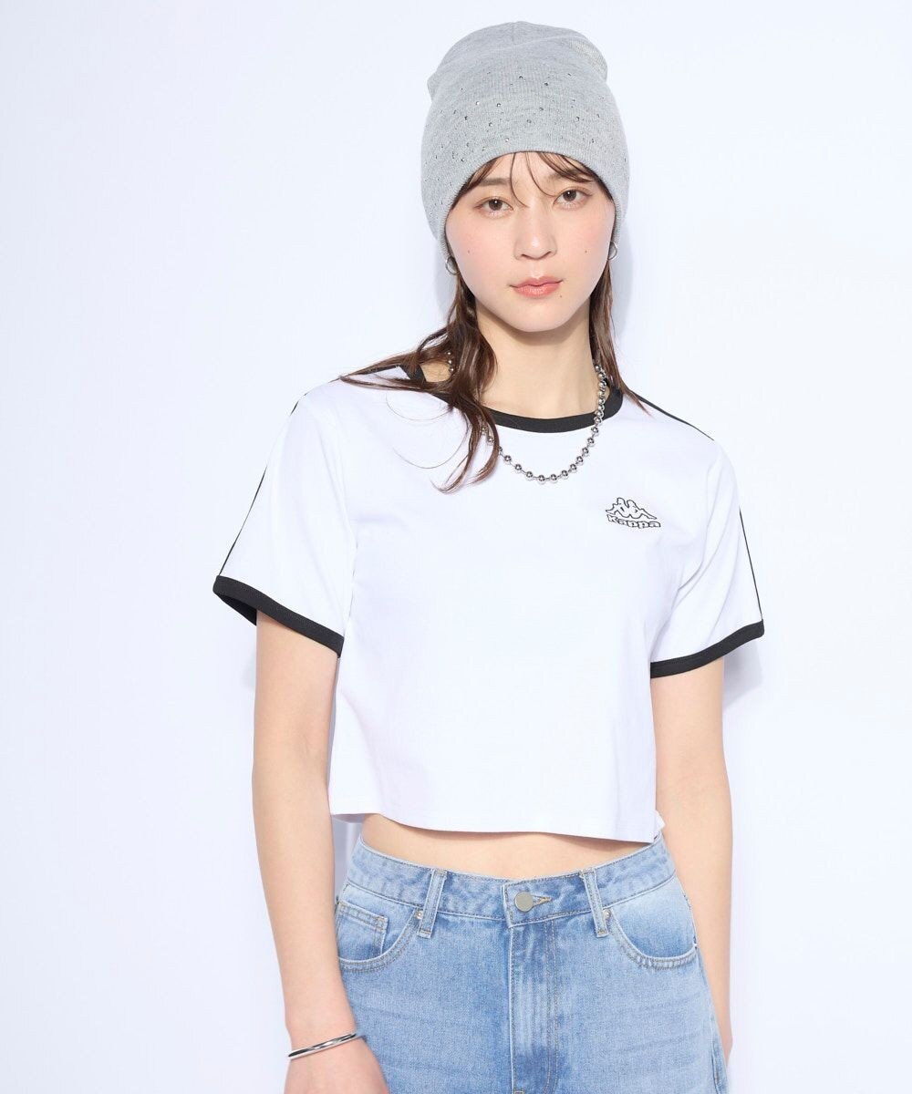 OP／FILA 【Kappa】ワンポイント 半袖リンガーTシャツ 