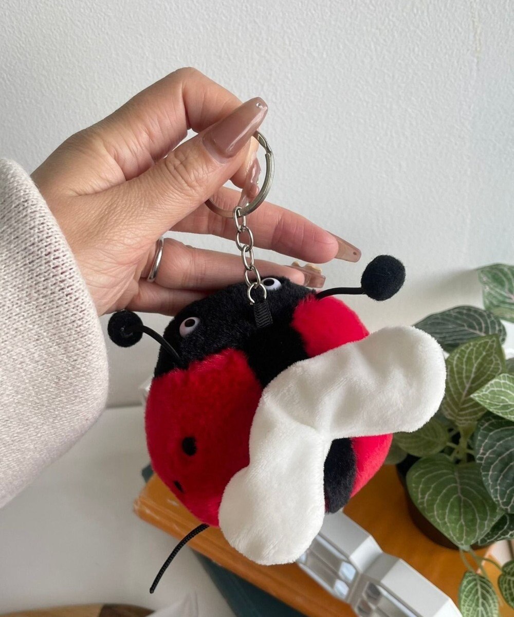 WEGO ふりふりてんとうむしぬいぐるみキーホルダー 