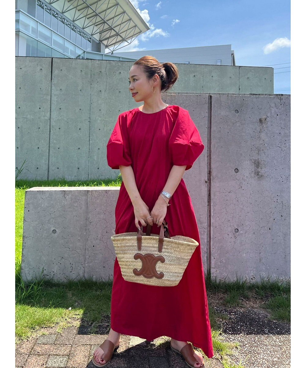 Green Parks ボリューム袖ロングワンピース 