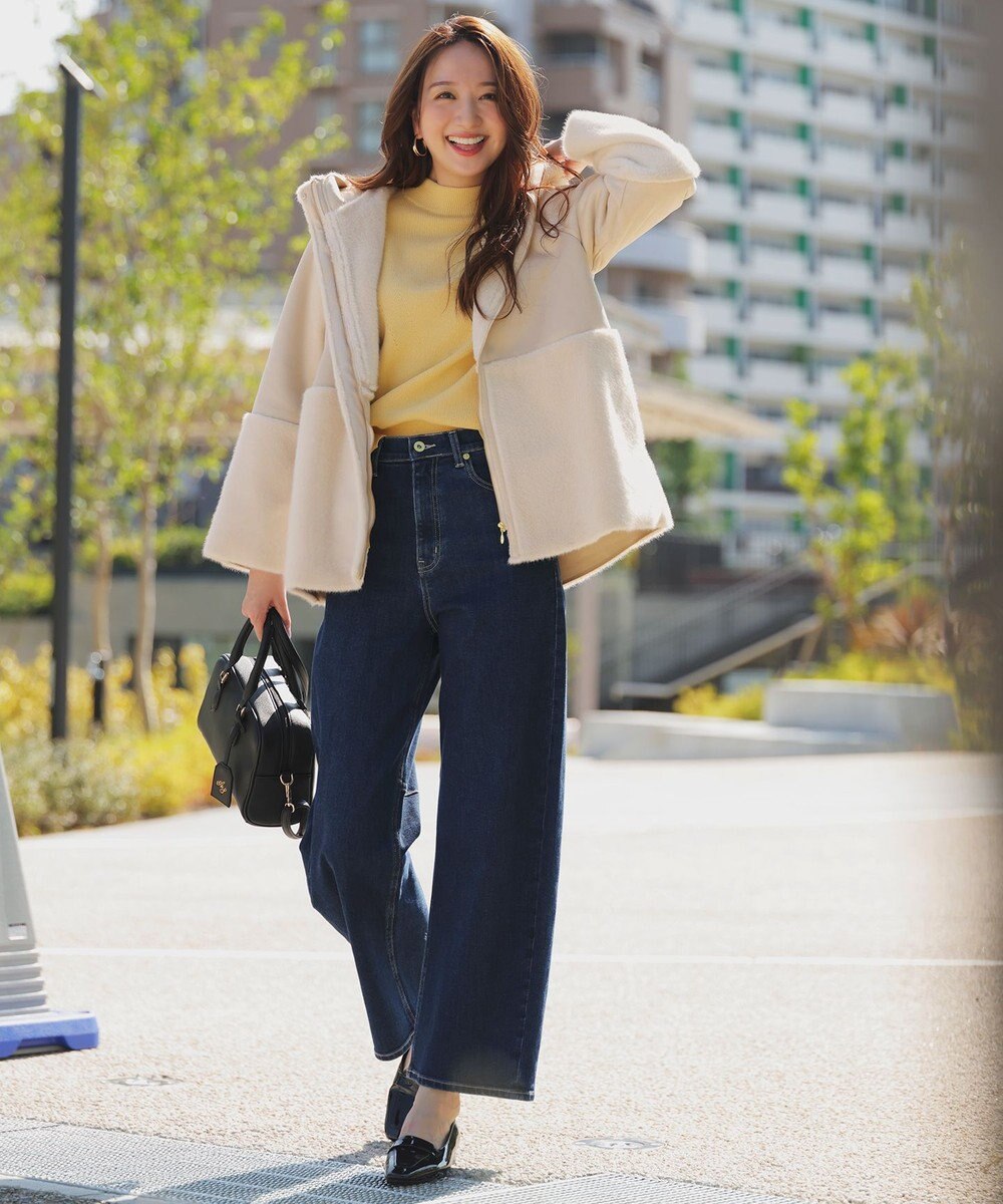 ANY SIS Luxuryフェイクムートン コート 