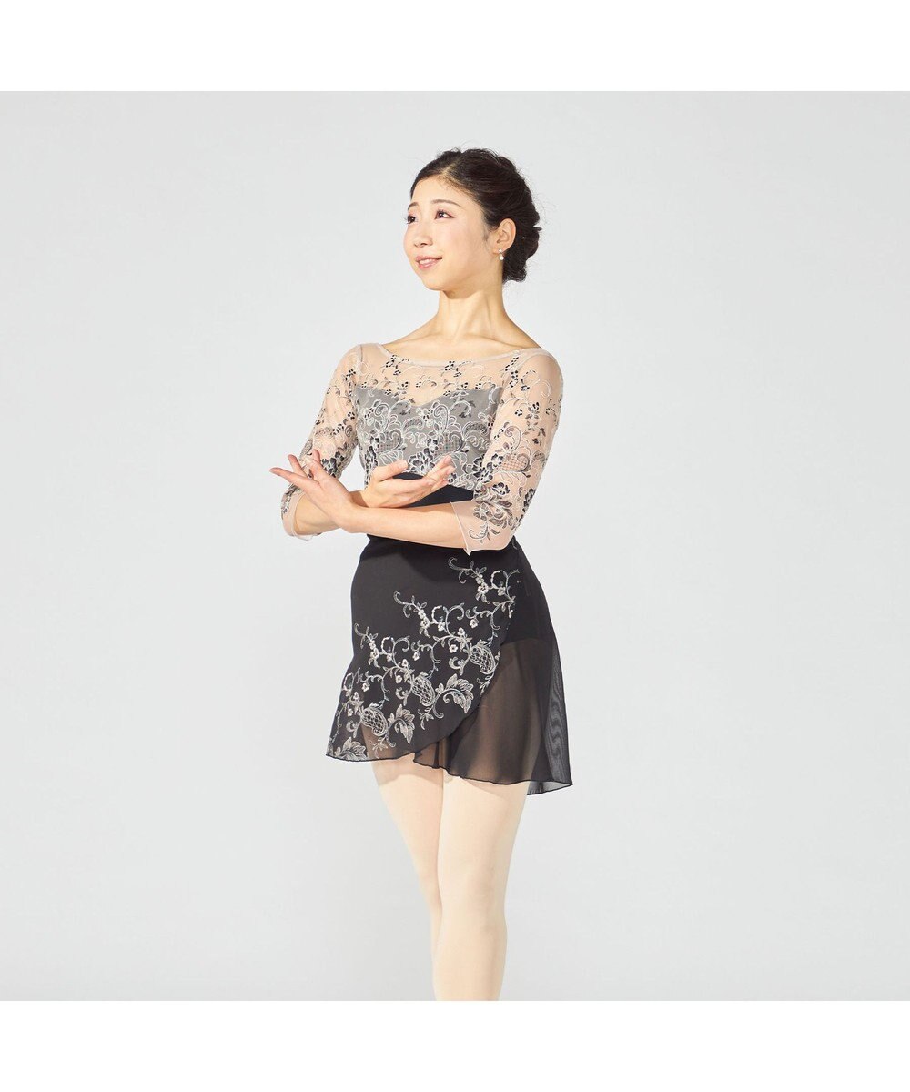 Chacott 【Nela ライン】6分袖レオタード 