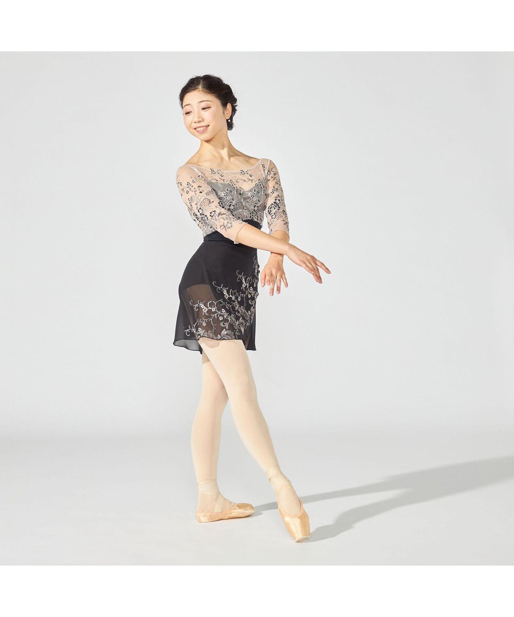 Chacott 【Nela ライン】6分袖レオタード 