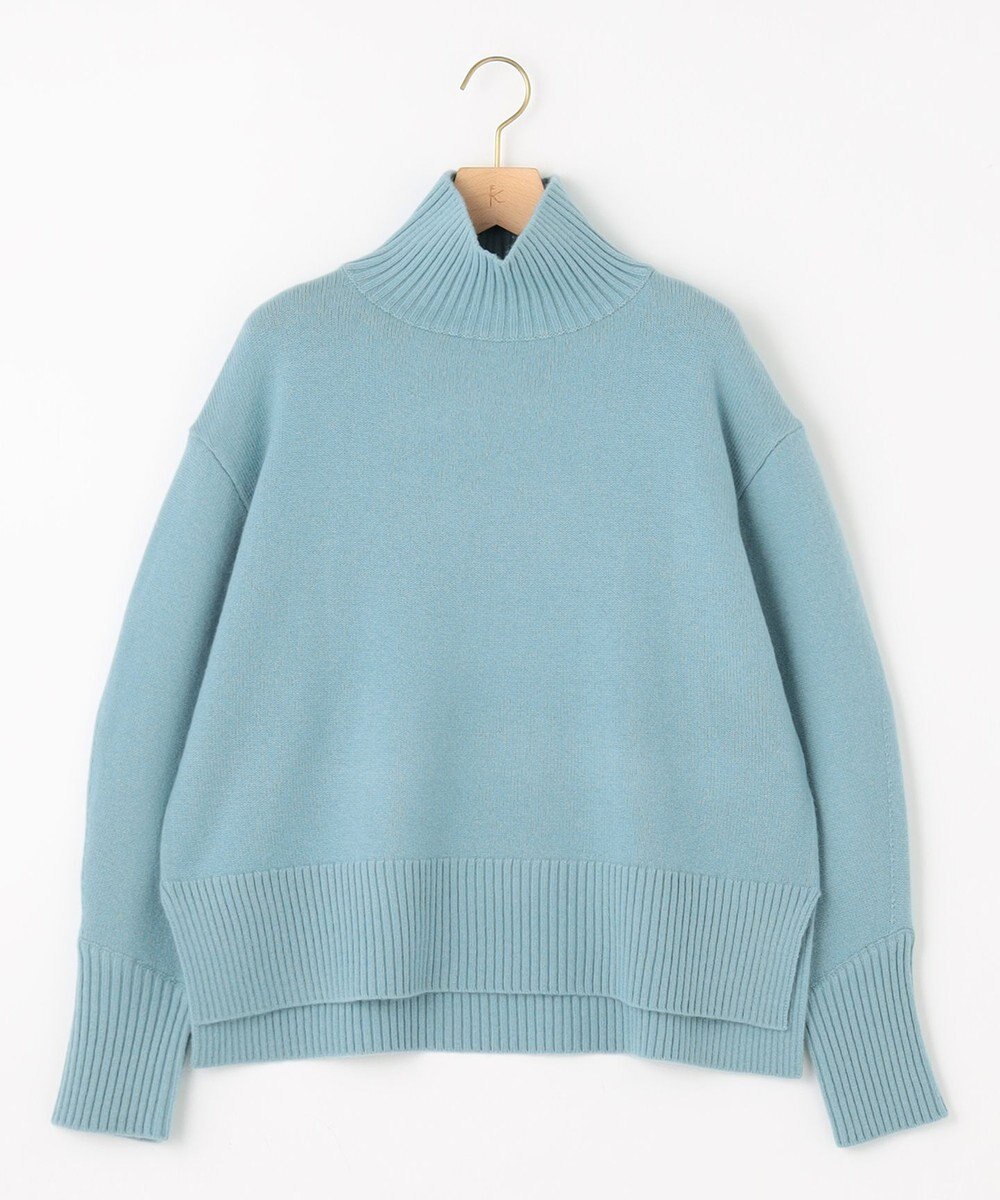 組曲 ウールカシミヤミックス ロールネック ニット 