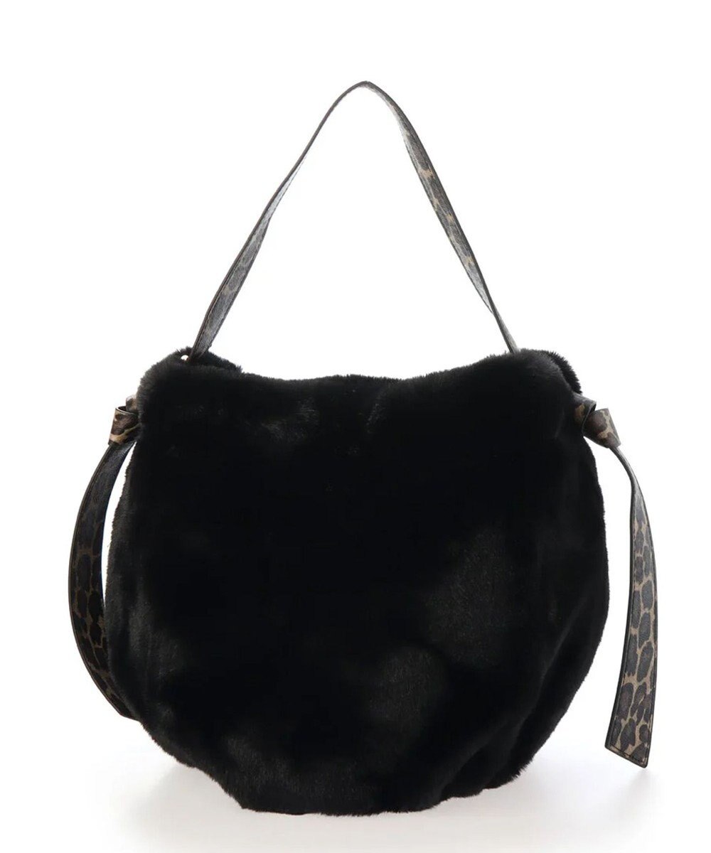 UNBILLION cachecache サイドリボンエコファー2wayショルダーバッグ 