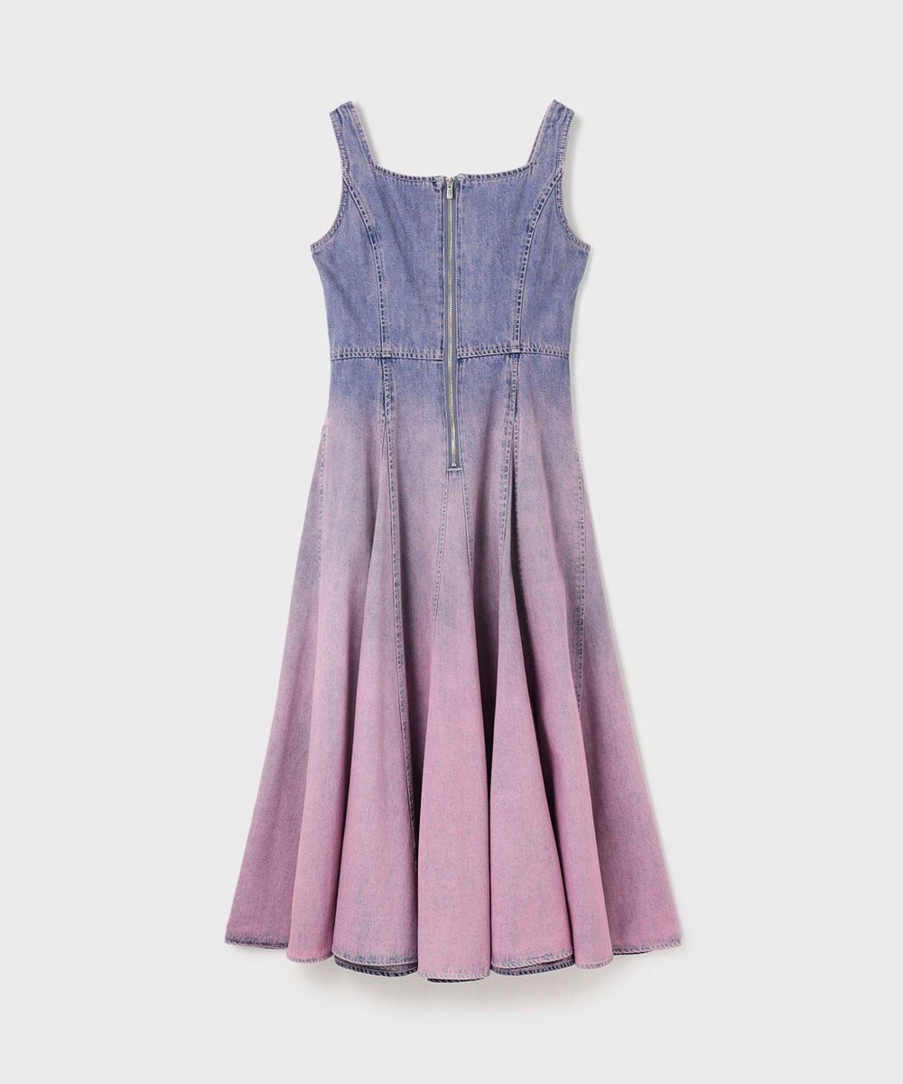 GRACE CONTINENTAL デニム切替サーキュラーワンピース 