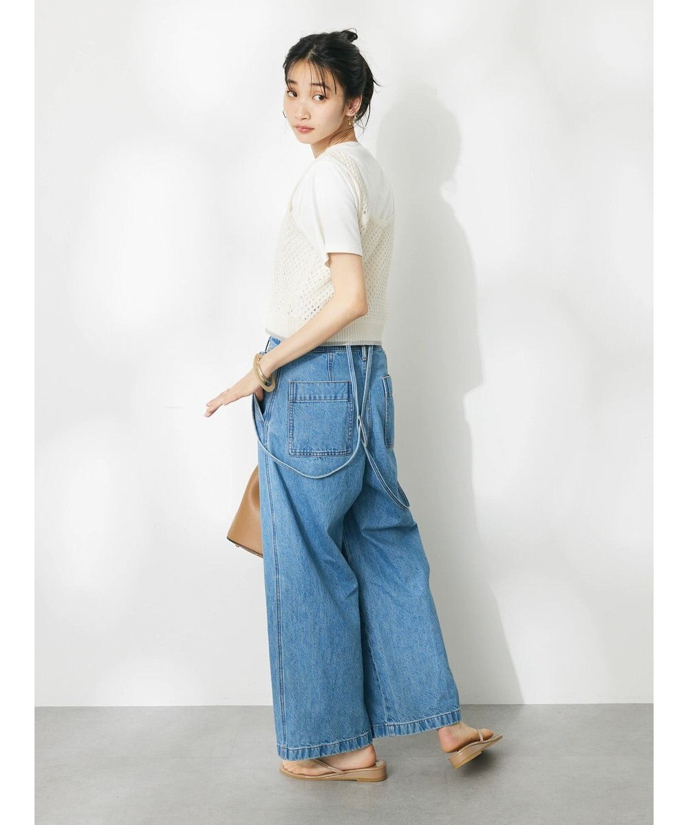 CRAFT STANDARD BOUTIQUE 配色メッシュニットビスチェ 