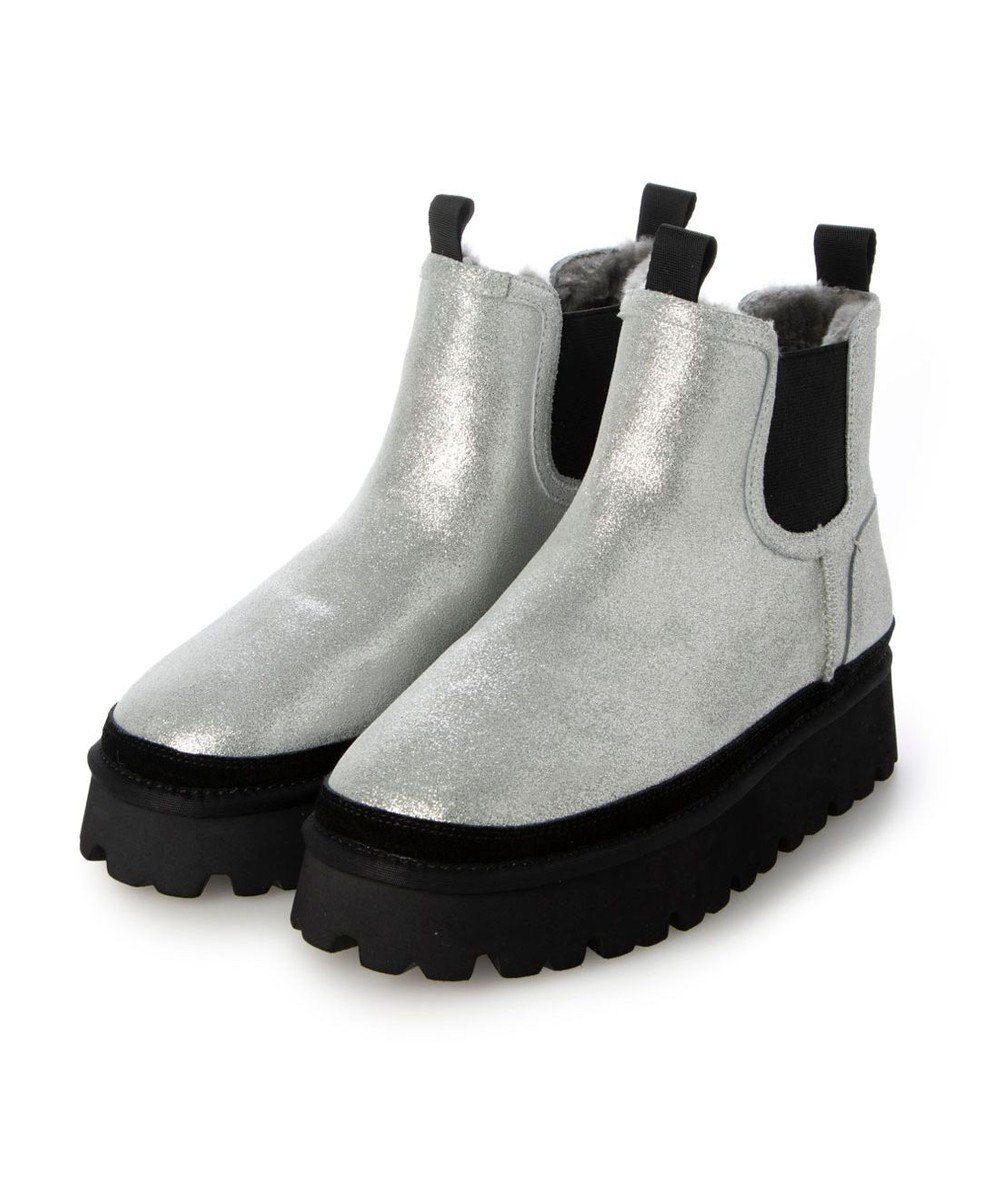 MODE ET JACOMO <carino>本革ムートン　サイドゴアショートブーツ 