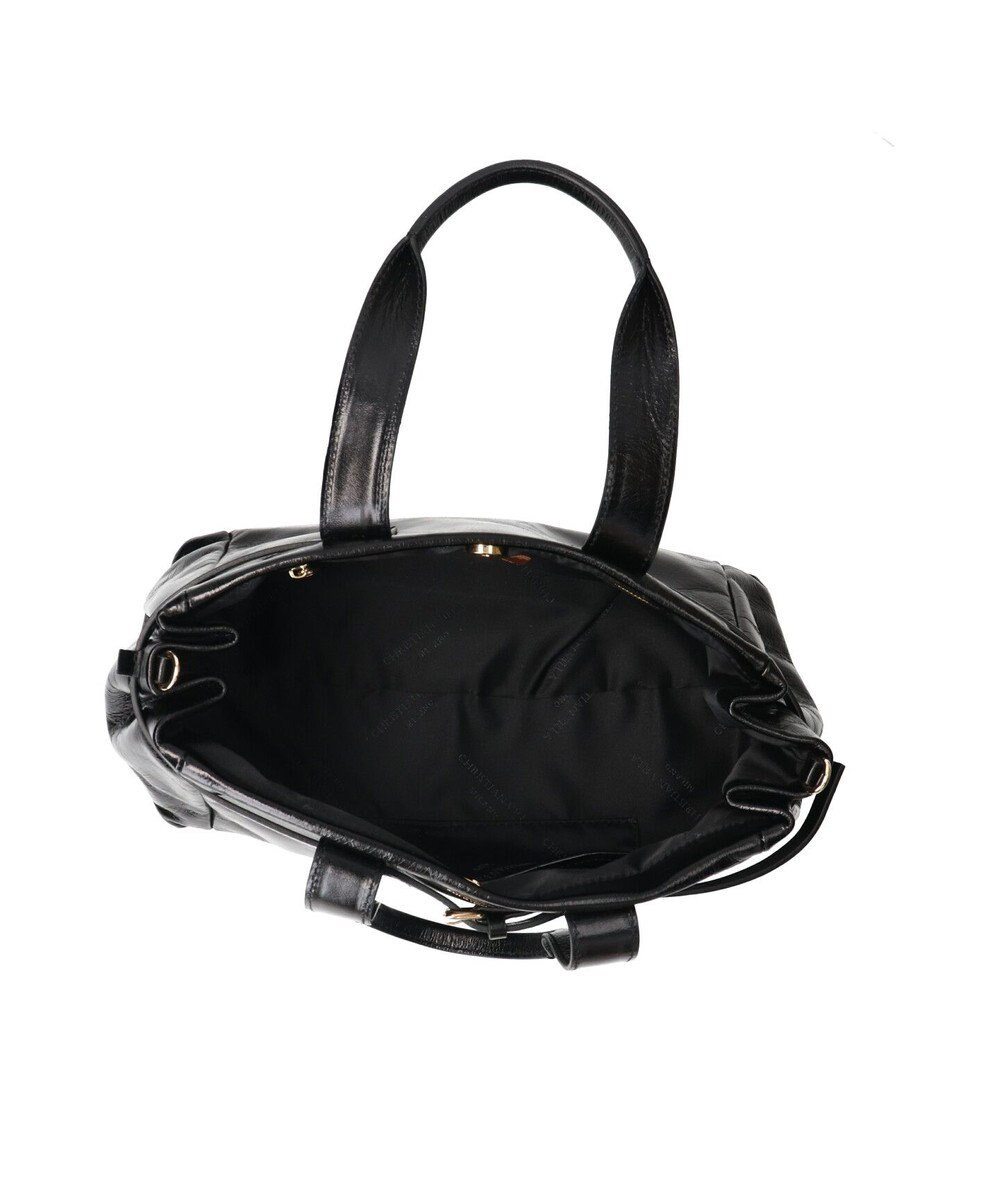 INTER-CHAUSSURES 【CHRISTIAN VILLA】ミディアムサイズレザーハンドバッグ 