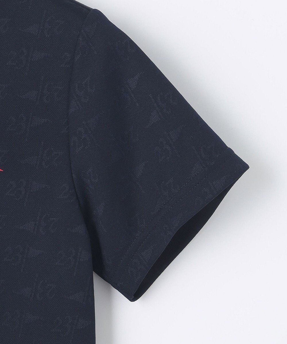 23区GOLF 【WOMEN】フラッグロゴジャガード ポロシャツ 