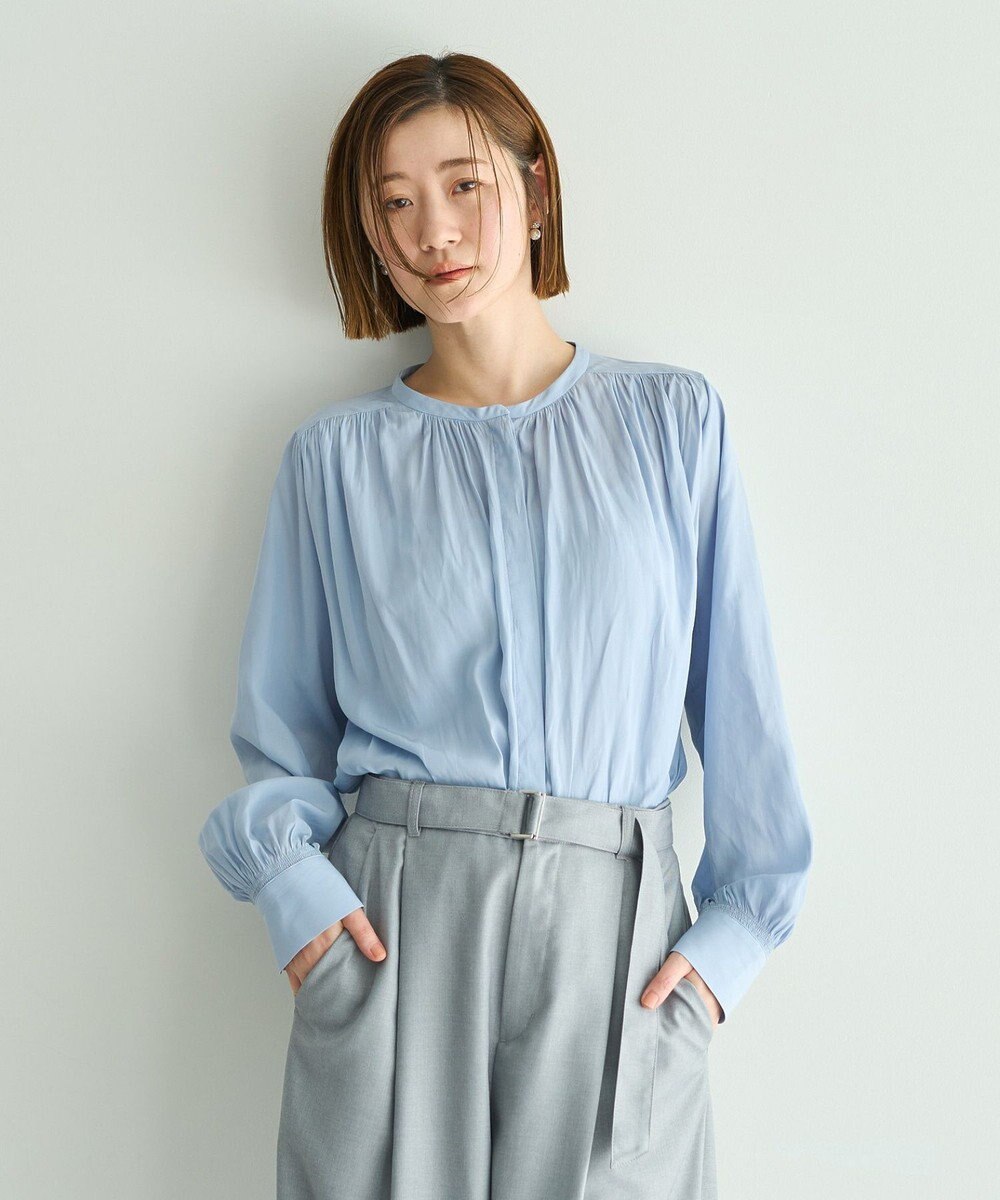 YECCA VECCA ギャザーブラウス 