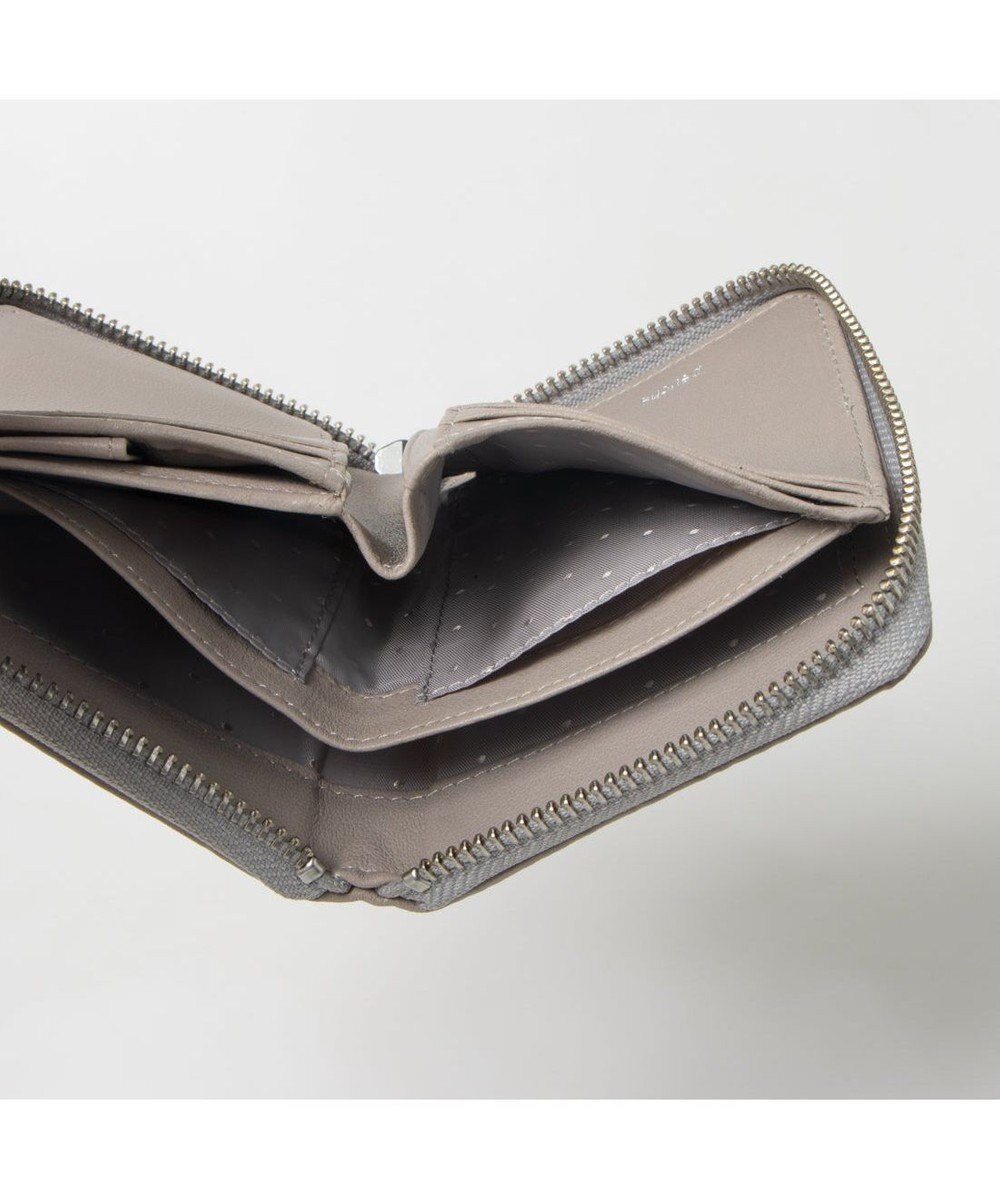 UNBILLION ペルケ perche / ボタニカルフラワー刺繍ラウンドパームフィットウォレット 